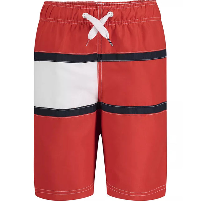 Short de baño Tommy Hilfiger con bandera para niños grandes