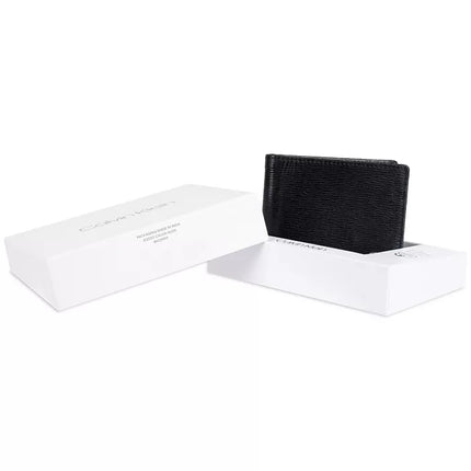 Billetera de cuero Calvin Klein de hombre con protección para tarjetas