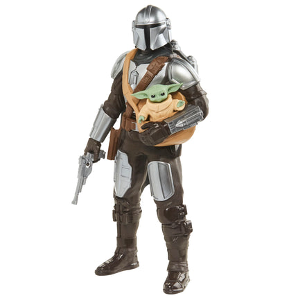 Figura Star Wars The Mandalorian y Baby Yoda Grogu con sonidos