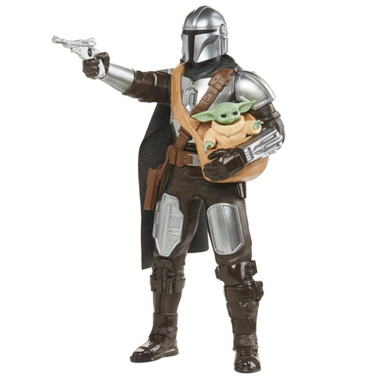 Figura Star Wars The Mandalorian y Baby Yoda Grogu con sonidos