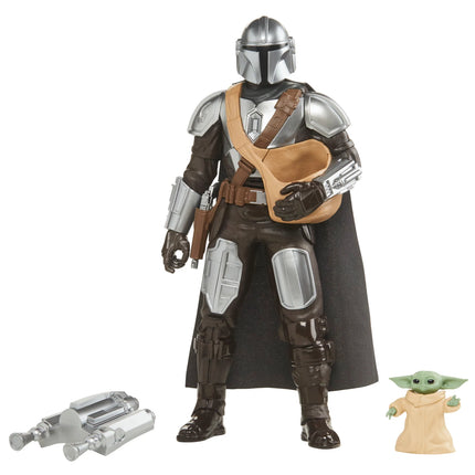 Figura Star Wars The Mandalorian y Baby Yoda Grogu con sonidos