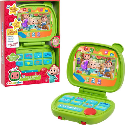 Laptop Cocomelon Canta y Aprende para niños, luces, sonidos y música