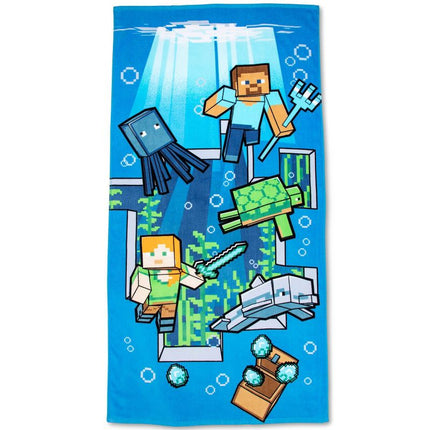 Toalla de playa Minecraft Aventura debajo del agua
