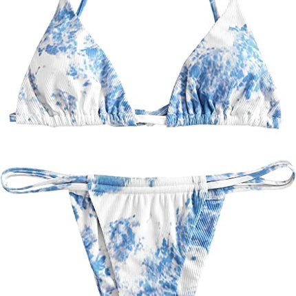 Bikini triangular Tie Dye