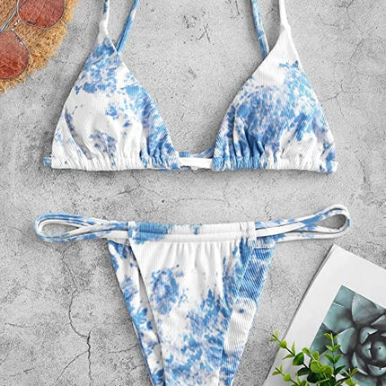 Bikini triangular Tie Dye