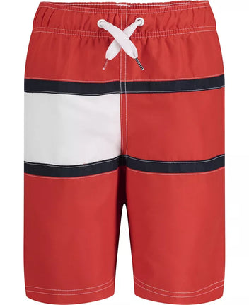 Short de baño Tommy Hilfiger con bandera para niños grandes