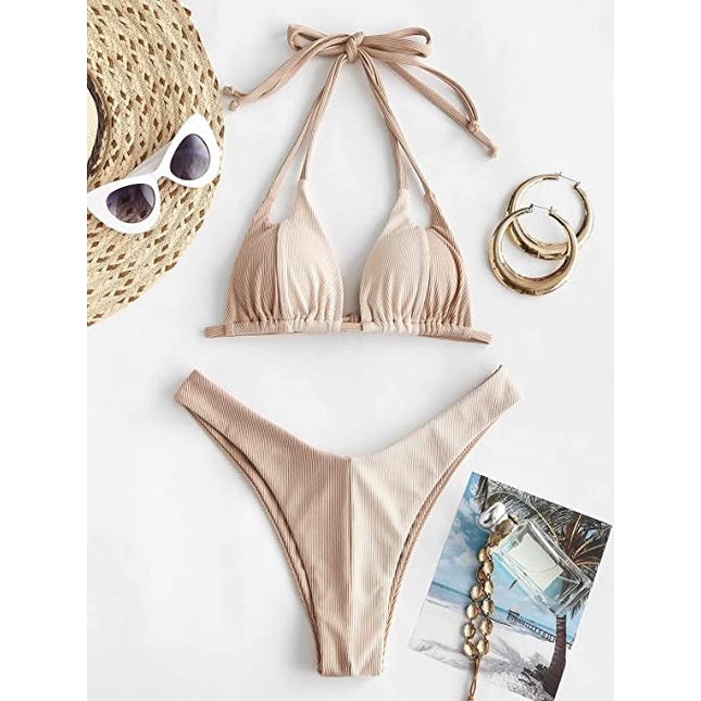 Bikini Ribbed Colorblock